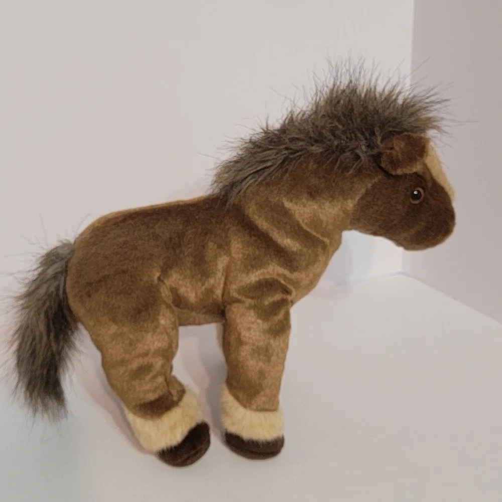 TY 2002 Horse Plush Tornado Stuffed Animal Toy Stands Sits 13